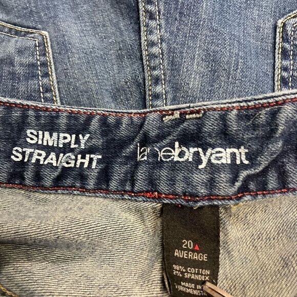 LANE BRYANT,Simply StraightBlue Jeans,Sz 20Average - Picture 9 of 12